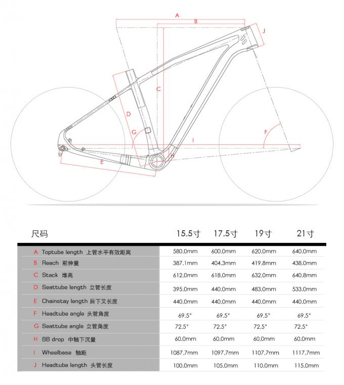 29ER Cuadro ligero de MTB de carbono completo V29 de bicicleta de montaña 15.5"/17.5/19/21" BB92 Conical, poste de asiento 31.6mm Peso 1270g 5