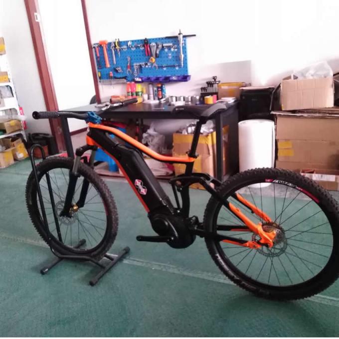 China Stock 27.5er Bicicleta eléctrica con suspensión completa Marco de bicicleta Bafang G330 Bicicleta de montaña Ebike Emtb 0