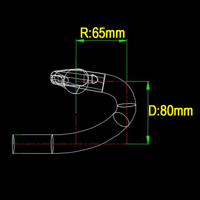 Aero- diámetro 31.8m m de la abrazadera de barra el competir con de camino del carbono del manillar ligero de la grava 7