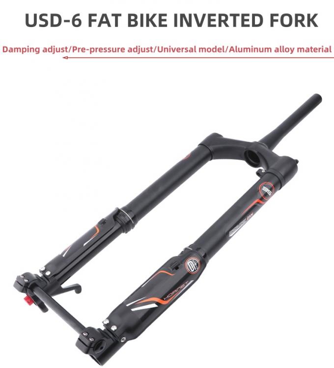 Dnm USD-6S Fat 26er Fat Bike Suspensión invertida tenedor tenedor para bicicleta de montaña 0