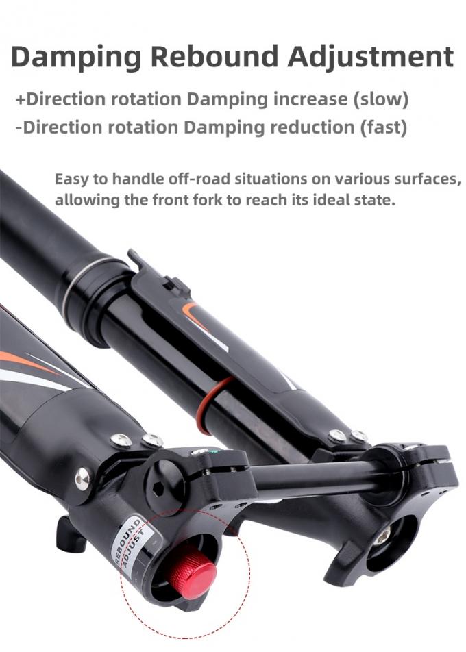Dnm USD-6s Enduro Moutain Bike Suspensión aérea invertida Tenedor Suspensión frontal Tenedores de 160 mm Viaje 5