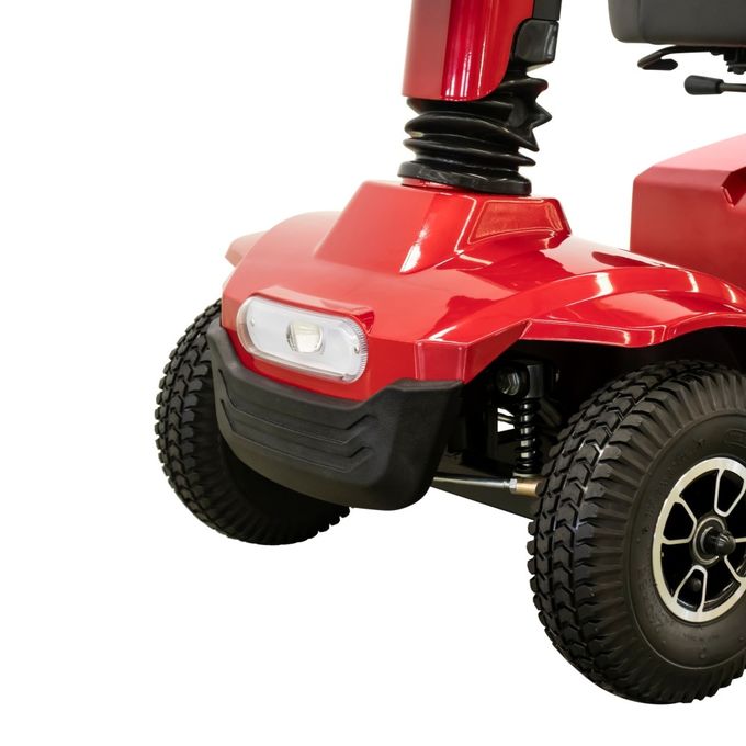Nuevo scooter eléctrico de 450W de cuatro ruedas para el exterior Scooter de compras con aprobación de Mdr Rojo 4