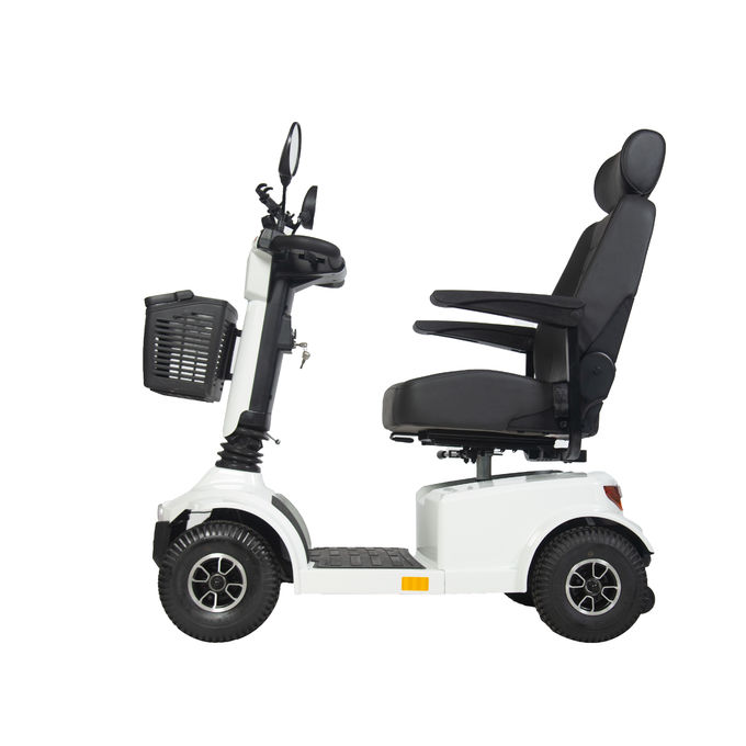 Motor de 450W Tamaño estándar Off-road 4 ruedas scooter de movilidad eléctrica para adultos sin batería blanco 0