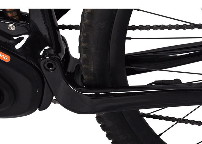 27.5Plus/29er Cuadro de bicicleta eléctrica de carbono con suspensión completa Cuadro de bicicleta eléctrica de Bafang con tracción media 1