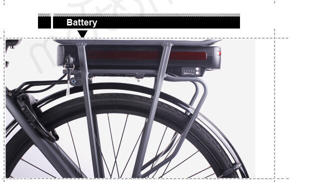 Bicicleta eléctrica de ciudad certificada ec con sistema de motor Bafang Mid Drive 3