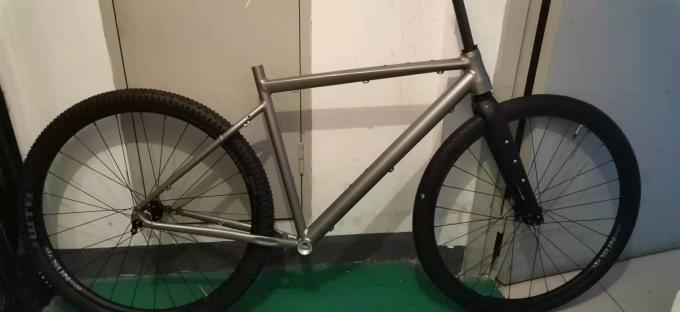 Piezas de aluminio de la bicicleta de la grava 700C del marco de la bici del camino del freno de disco 0