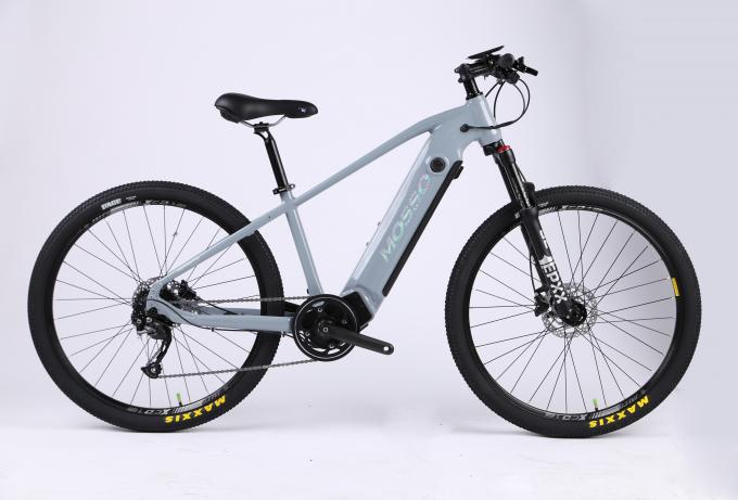 Bici eléctrica ligera de la aleación de aluminio con gris eléctrico desprendible de la bici de la batería y de montaña del control elegante 0
