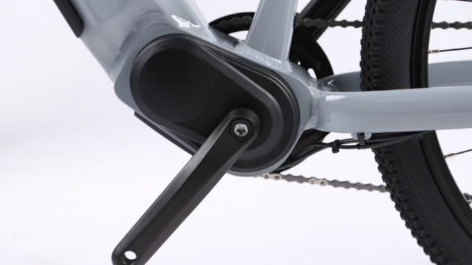 Bici eléctrica ligera de la aleación de aluminio con gris eléctrico desprendible de la bici de la batería y de montaña del control elegante 1