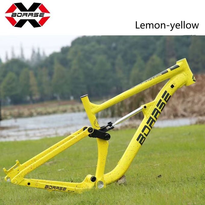 Marco de bicicleta de montaña de 17 pulgadas color amarillo para una durabilidad duradera 5
